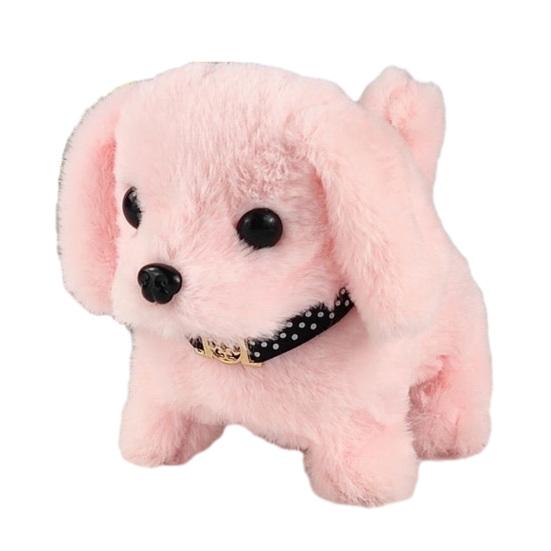 Kids Electric Plush Dog Toy Interactive Barking Nodding Movable Tail Walking Puppy Plushie Toddlers Educational Simulation Stuffed Animal Toy