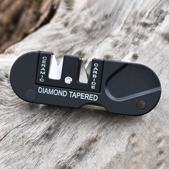 Outdoor Pocket Whetstone Tool High Hardness Diamond-Material Mini Cutter Sharpener Portable Fishhook Grinding Multifunctional Camping File Cutter