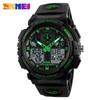 SKMEI 1270 50M Watwrproof Week Display Wristwatches Relogio MasculinoSports Watch Men Digital Double Time Chronograph Watches