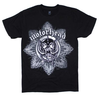 Heren Motorhead Warpig Met Stralen Logo T-shirt Klein Zwart