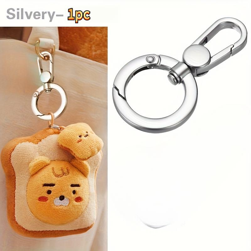 

Double Spring Hook with Metal Lobster Clasp and Ring Spring Hook,Suitable for DIY Crafts,Keychains,Handbags,Wallet Straps