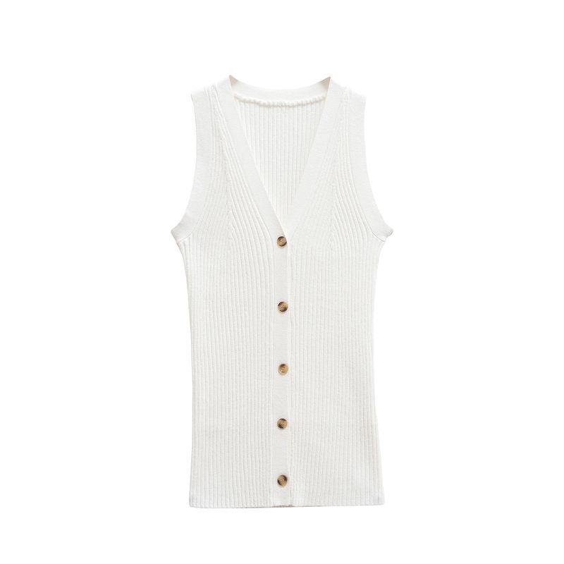 Kaslead New Arrival Women's Clothing Fashion Style Stylish Simple and Versatile Knitted Vest 1221942001