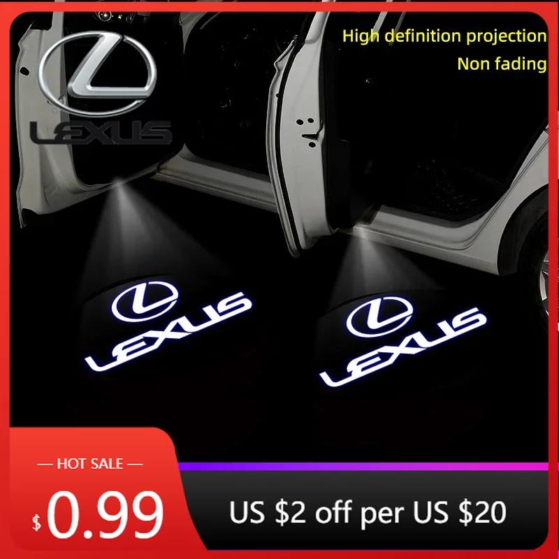 Interior Stickers For Lexus F SPORT ES RX NX LS UX LM LX GX LC RZ IS CT GS RC HS SC Car Door Welcome Light Logo Projector Light