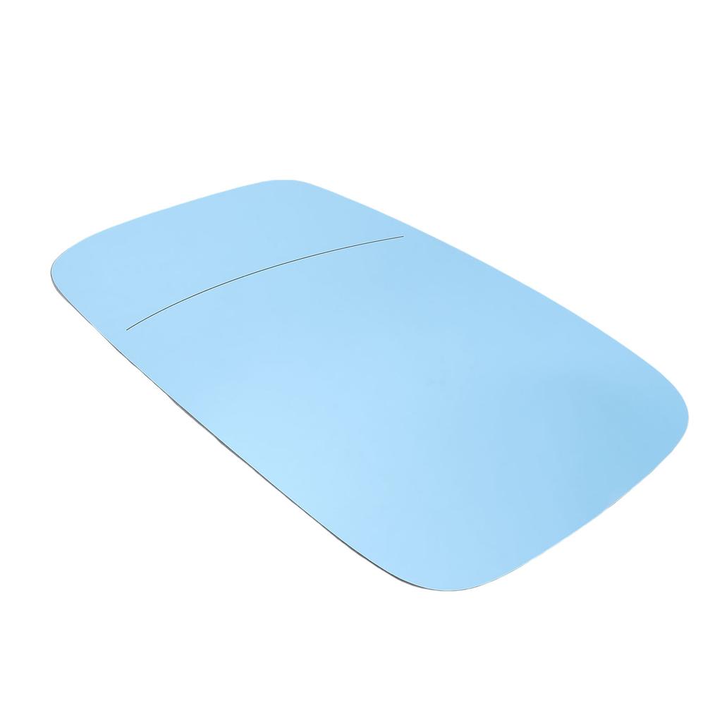 Heated Mirror Glass with Backing Plate Blue Exterior Side View Flat Mirror Glass Replacement for 525i 528i 530i 535d