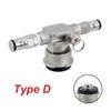 Low Profile Keg Coupler with Ball Lock Gas Beer Post All Stainless Steel 304 Homebrew Kegerator Space Saving Keg Valve
