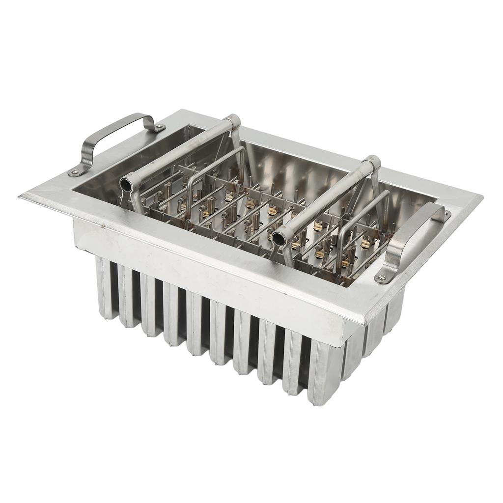 Formă pentru înghețată din oțel inoxidabil, forme pentru bețișoare de gheață, mașină de sudat, înghețată DIY, 40 găuri pentru bețișoare