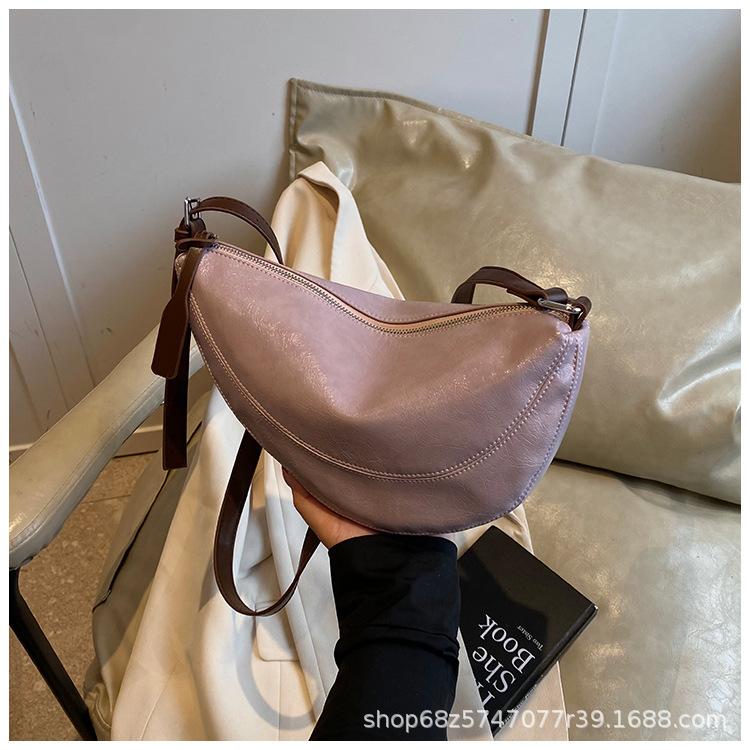 2025 Solid Color Trend Personalized Dumpling Bag, Frequent Commuter Bag, Simple Women's Bag, Shoulder Bag, Crossbody Bag, New Women's Bag