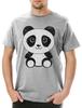 Panda I Herren T-Shirt Herren Damen T-Shirts Top Comic Look Bär Bär Süßer Bär Niedlich Cartoon Süß Spaß