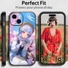 Elegant Genshin Impact K-Kamisato Ayaka Phone Case Black Matte Thin Phone Case For iPhone17 16 15 14 13 ProMax