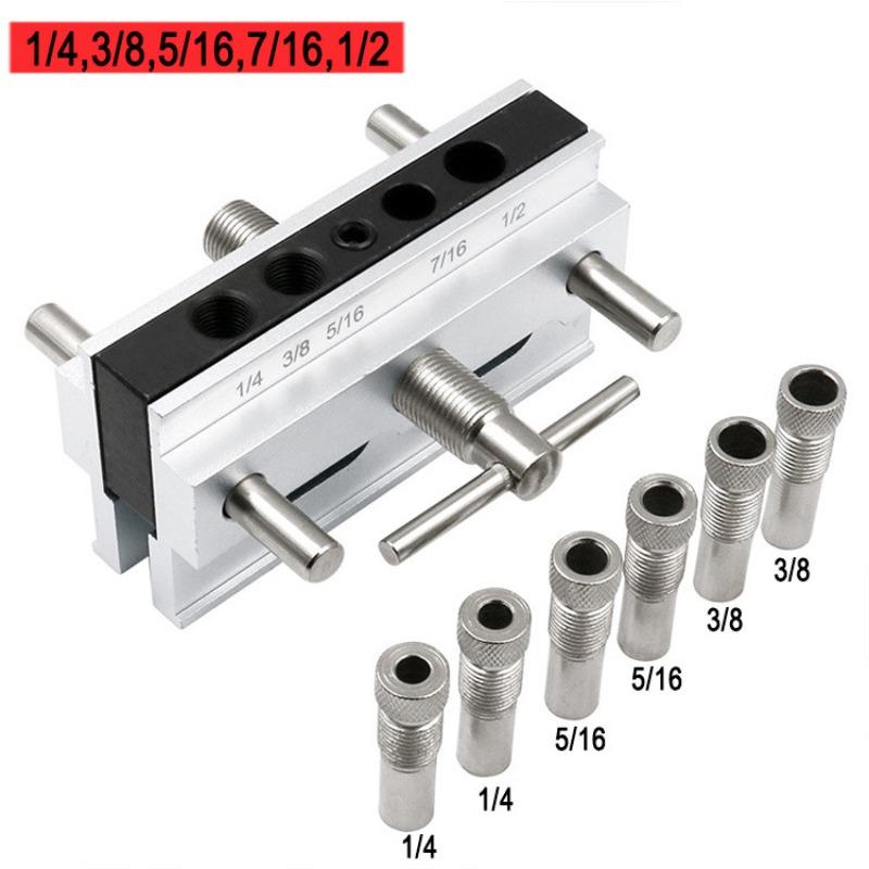 Woodworking Drilling Locator Oblique Hole Drilling Locator Woodworking Tools Jig Kit Vertical Center Puncher Hole Jig Drill