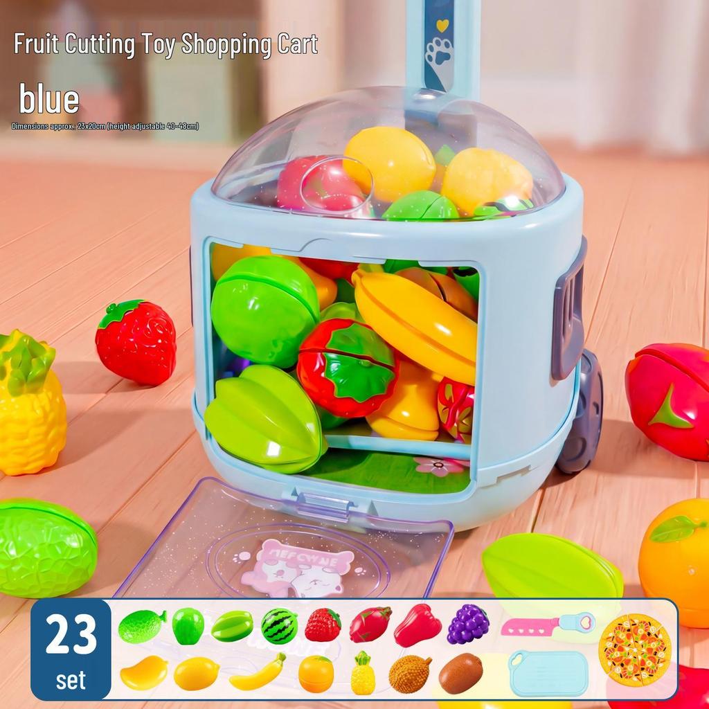 Kids' Fruit & Veggie Play Set: Qie Qie Le Kitchen Toys for Girls