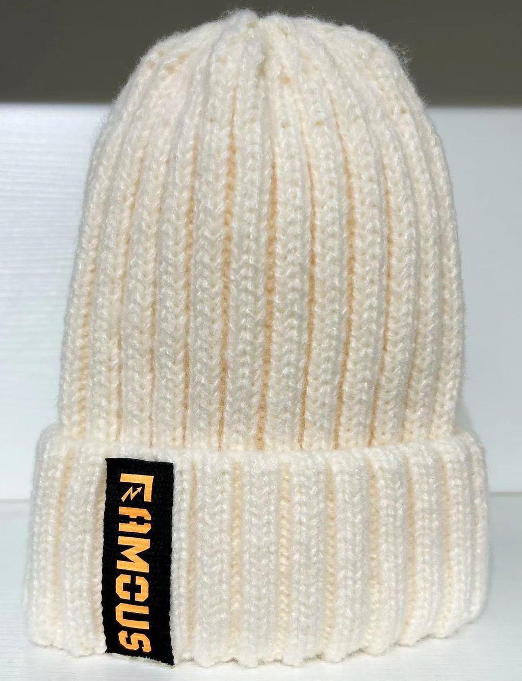 

Winter Knitted Hat For Women With Letter Embroidery Korean Style For Use Daily