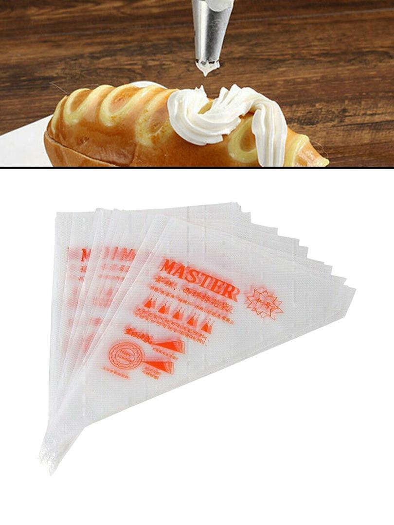 

PDTO 200pcs Disposable Icing Piping Bags Pastry Bag Frosting Bags for Cake Decorating