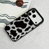 Cow patterned mirror phone case suitable for iPhone 17 16 15 14 13 12 11 Pro/Max/Plus anti drop and shockproof back cover