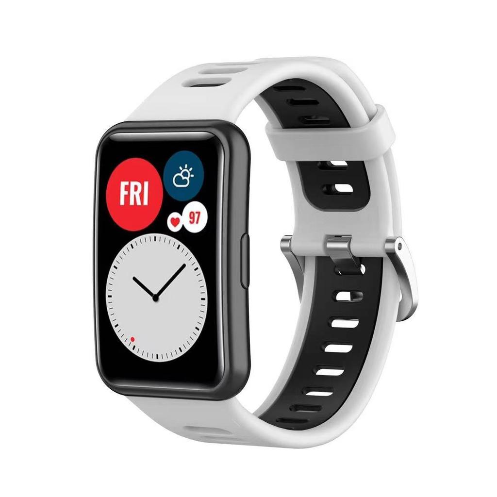 Silicone Strap For Huawei Watch Fit Original Smartwatch Replacement Band Belt Watch Accessories For Huawei Watch Fit New Corre