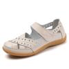 Women's Summer PU Leather Big Size Hollow Out Sandals Solid Color Casual Cave Shoes