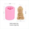 3D Little Buddha Candle Silicone Mold Handmade Buddha Aromatherapy Soap Resin Mold Church Candle Decoration Production Supplies