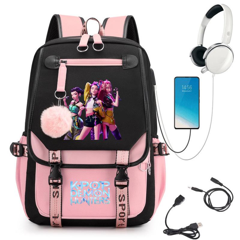 Anime & Cartoon Print Backpack — Student Schoolbag / Outdoor Travel Pack KTB