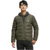 Color Block Baseball Collar Letter Print Down Jacket Men Jacket Dark-Green J322259-LDD