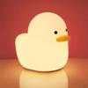 Silicone Duck Night Light Bedside Tap Lamp Kids Gift
