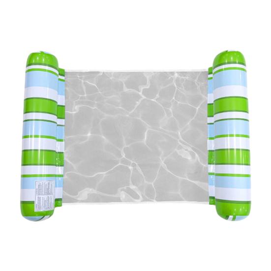 Inflatable Pool Float with Headrest Adults Size Water Hammock Single Person Foldable Floating Lounge Chair for Swimming Pool Beach Lake