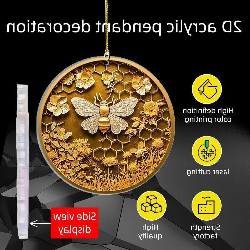 Cartoon Playful Bee Wreath Hanging Decoration Perfect For Gifts Decor And