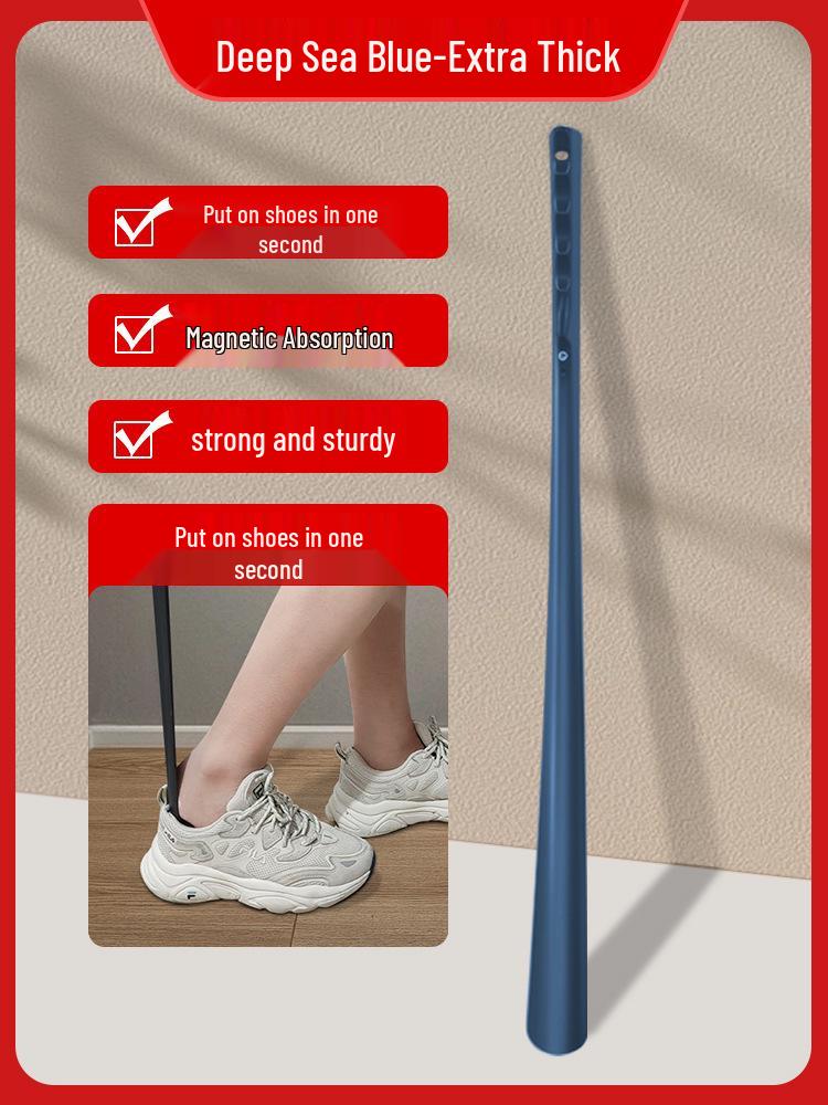 High-End Long Handle Plastic Shoehorn Shoe Wearing Aid