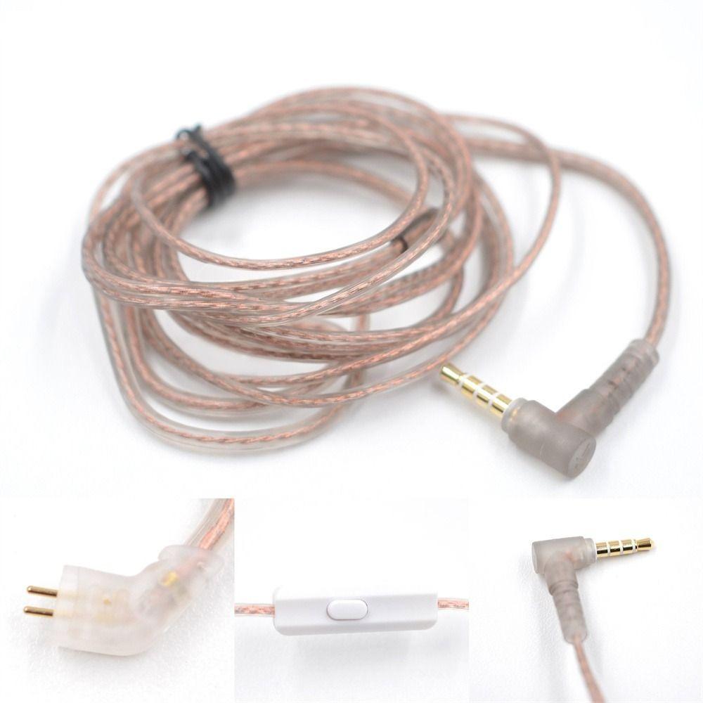 Pin Oxygen-Free Copper Upgrade Twisted Cable High-Purity In Ear Cable 2Pin Headphone Cord KZ Earphones Cord ZS10 Earphone Wire