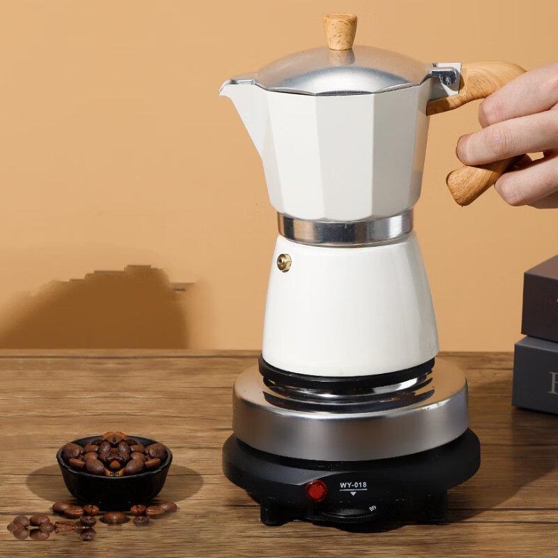 Shangqi Aluminum Moka Pot European Style Coffee Maker