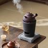 Guanlan Coarse Pottery Dual-use Charcoal Stove & Side-handle Teapot for Outdoor Tea Brewing