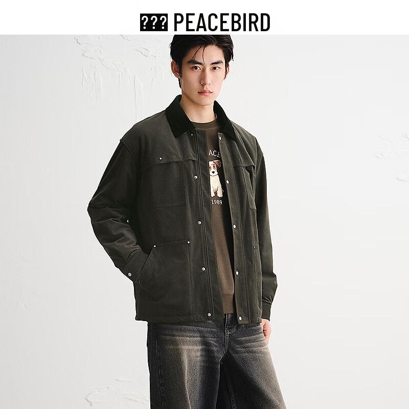 

Peacebird Men s Retro Warm Winter Jacket L