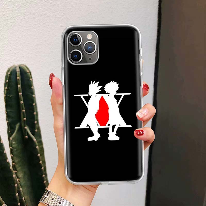 Black White Hunter X For iPhone 17 Air 16 15 14 Plus 13 Mini 12 11 Pro Max Phone Case 16E 7 Print 8 SE Fundas Cover Soft Coque 1