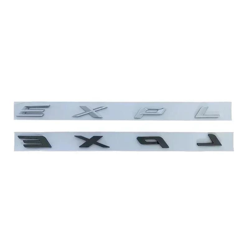 3D ABS Chrome Black Explorer Logo Car Front Hood Emblem Bonnet Letters Badge Sticker For Explorer 2020 2021