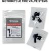 SUNSOUL 2pcs 90 Degree Matte Black Motorcycle Tire Valve Stems tall Diameter 10-11.3mm for Harley Davidson, BMW, Honda, Kawasaki, Suzuki, Yamaha and
