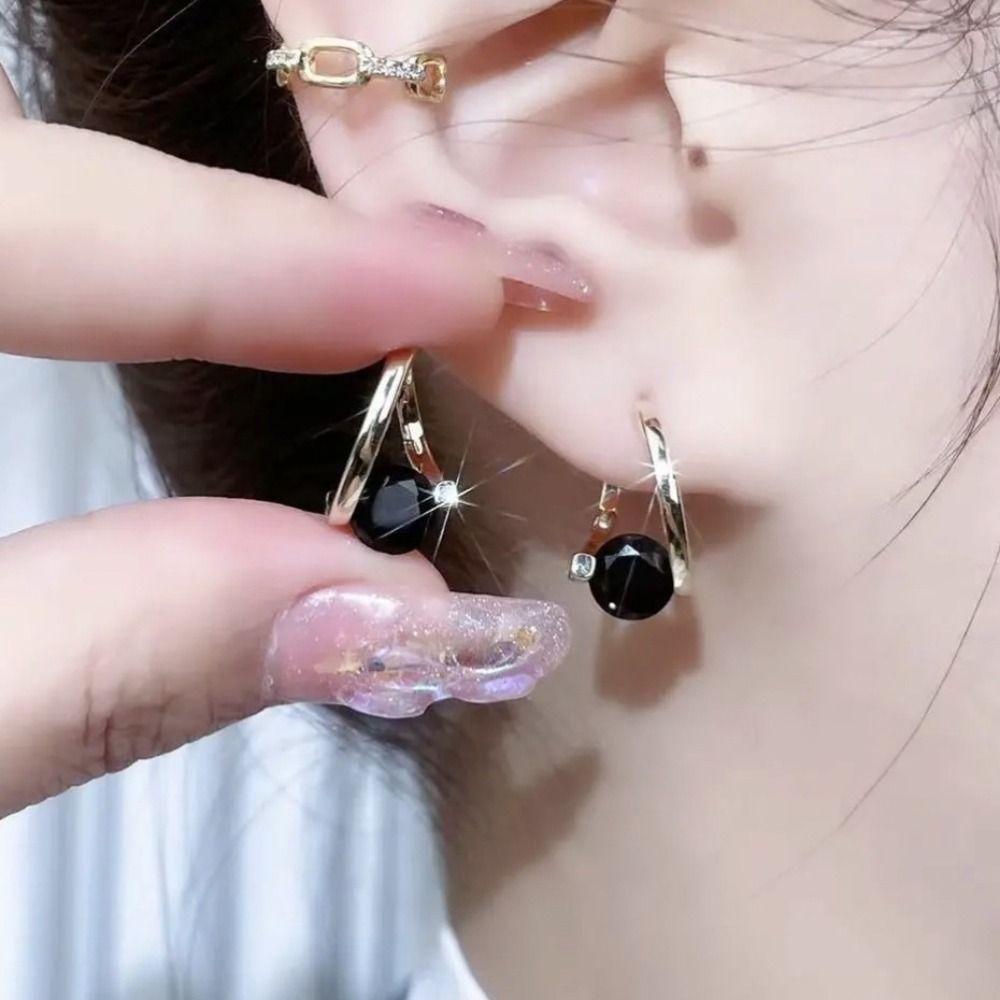 Ins Style, Irregular Temperament, High-end Feeling, Ear Buckle, Fashionable, Light Luxury Earrings