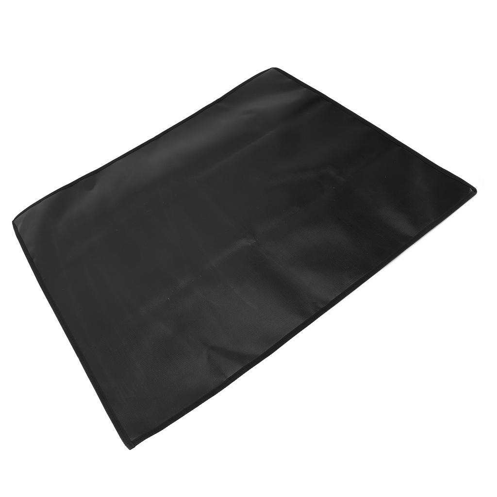 Under Grill Mat Double Sided Rectangular Silicone Fireproof Grill Pad for Fireplace Fire Pit for
