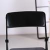 Black Painted Metal Folding Chair 1:6 Scale Dolls House Miniature Accessories