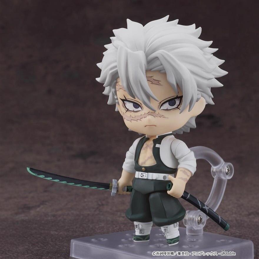 Sanemi Shinazugawa Wind Hashira Anime Actiefiguur Vervangbaar Gezicht Pvc Verzamelfiguur Bureau Decoratie Ornament Cadeau Voor Anime Fans