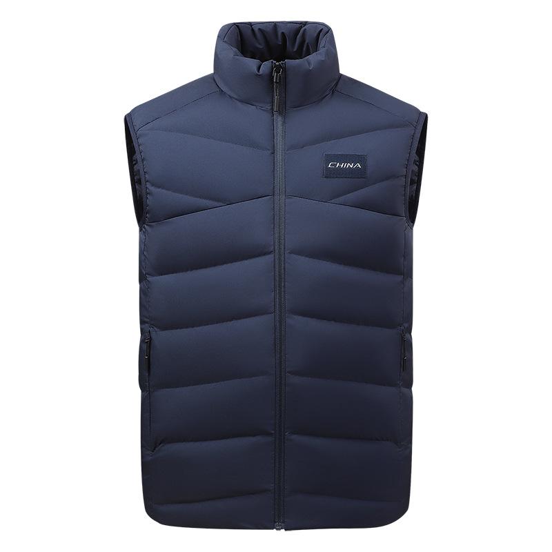 White duck down sports down vest taekwondo winter cut sleeveless youth down vest sports