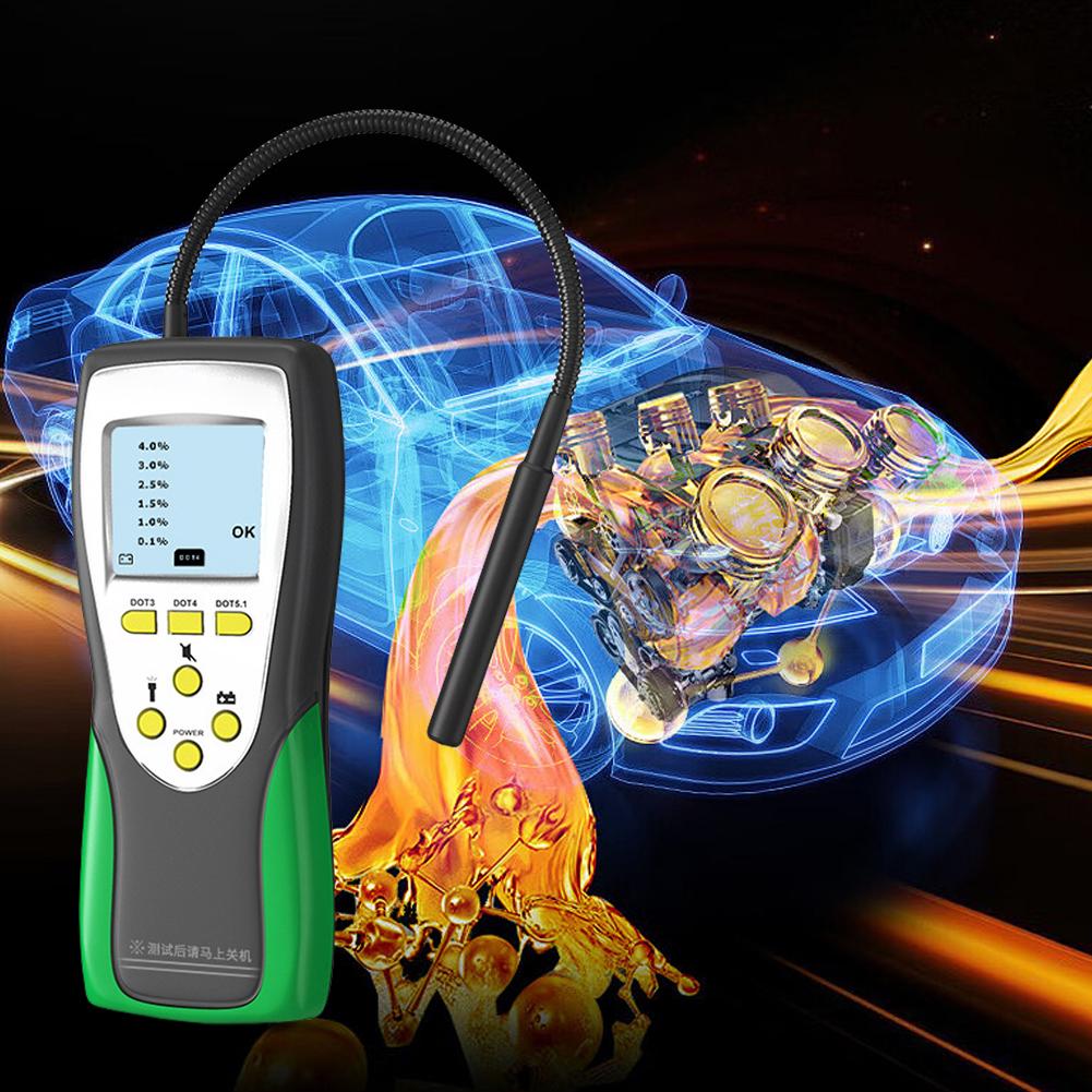 DY23B Automobile Brake Oil Detection Pen LCD Digital Brake Fluid Moisture Tester Portable Accurate Automotive Oil Content Check