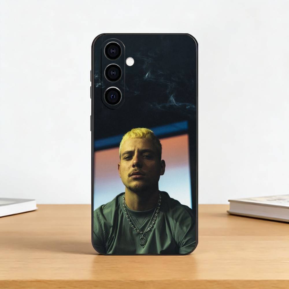 

PLK French Rapper M-Mathieu Phone Case Black Silicone Soft For Samsung Galaxy A73,A72,A71,A70,A53,A52,A51 Samsung a50 30s 50s