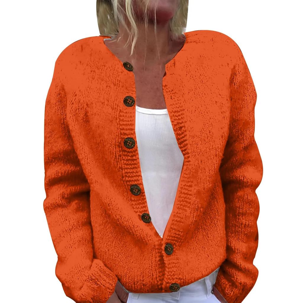 Damen Strickjacke Colorblock Locker Modisch Gestrickter Pullover Luxuriös Entspannte Passform Schlankmachendes und Vielseitiges Oberteil