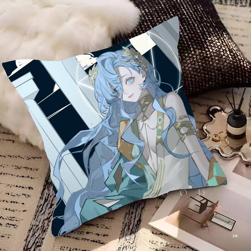 37 Animated Game R-Reverse 1999 Pillow Case Fashion Square Pillowcase Bedroom Sofa Room Ins Decoration Leisure