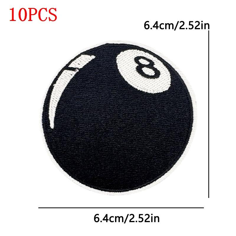 10PCS/Lot Wholesale Black Red Patches Heart Start Iron On Patches For Clithing Love Lip Embroidery Patches On Jeans Accessories