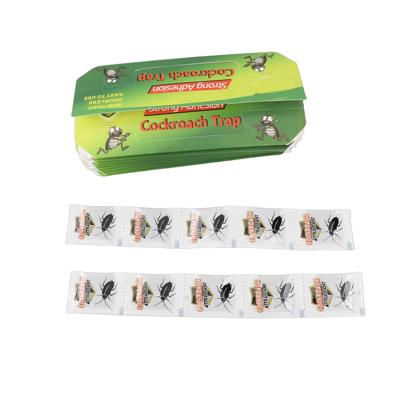 

10pcs Cockroach Trap Odorless Easy to Use Cockroach Traps Efficient Portable Roach Repellent Killing Catcher