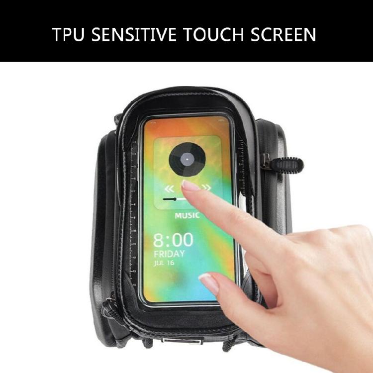 Bicycles Large Capacity Top Tube Bag Reflective Saddles Bag Head Bag Bicycles Front Beam Bag Watertight Phone Hard Case