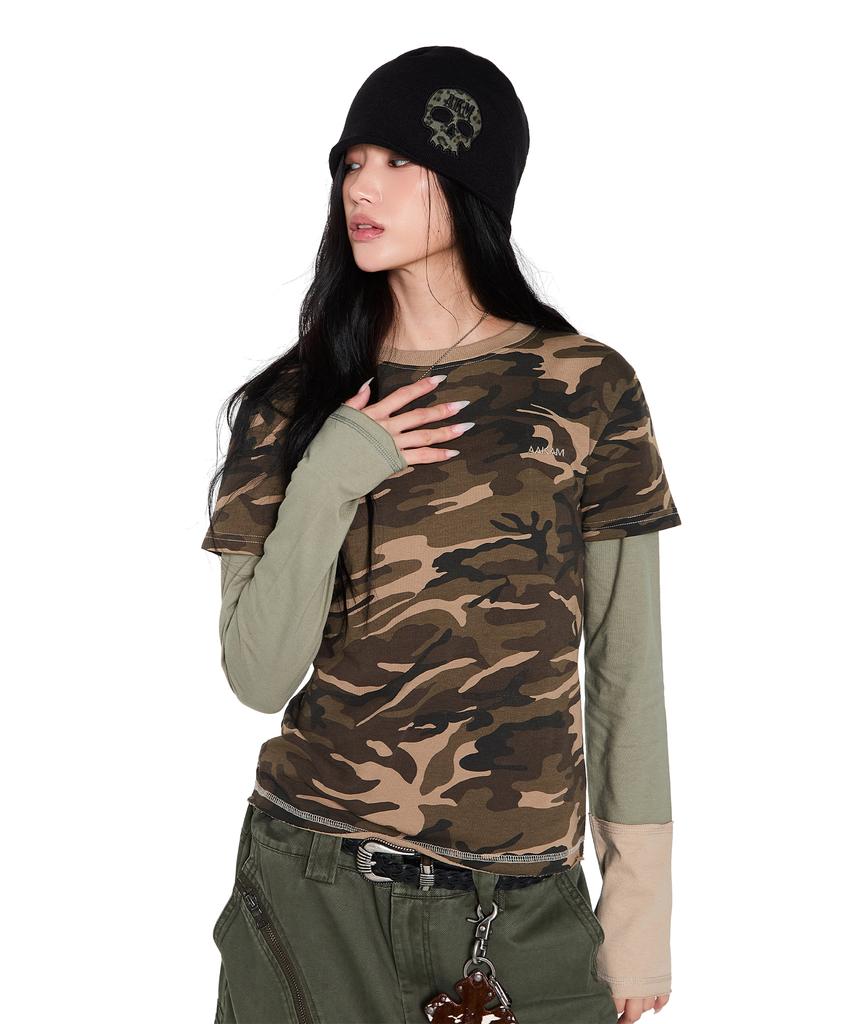 AAKAM Skull Beanie (Black)