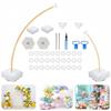 Adjustable Wedding Balloon Arch Kit - Aluminum & Plastic Stand for Birthdays & Events