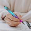 10pcs Gradient Metallic Ballpoint Pen Set – Enhance Your Writing Experience with Vibrant Colors and Ergonomic Design. Includes 2 Pens + 10 Refills