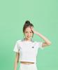 OWURA Flat Collar Crop Top_White